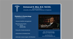 Desktop Screenshot of emmanuelmbamd.com